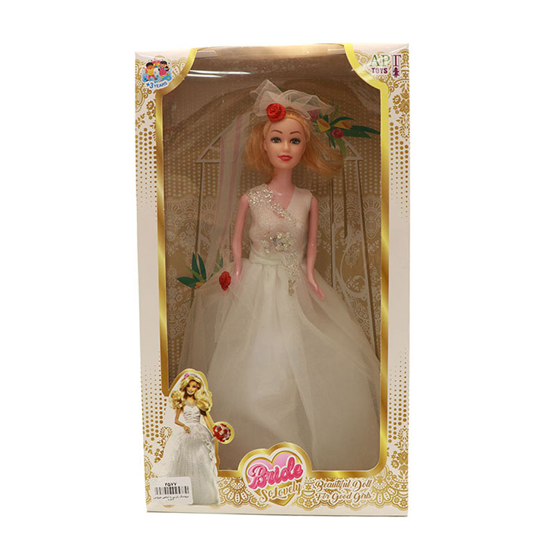 عروسک باربی با لباس عروس APT